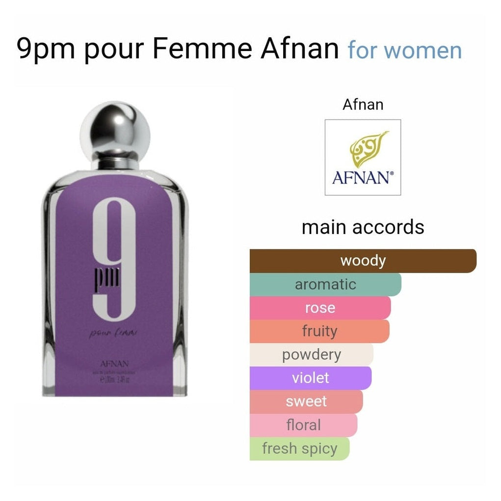 9pm pour Femme Afnan perfumes - Perfume South Africa