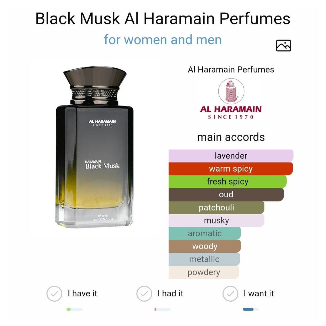 Al Haramain Black Musk edp 100ml - Perfume South Africa