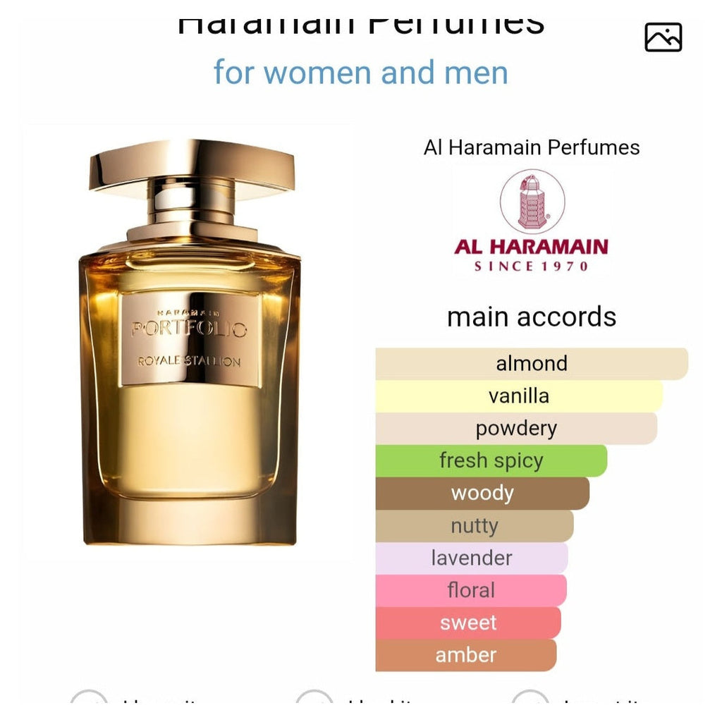 Al Haramain Portfolio Royale Stallion edp 75ml - Perfume South Africa