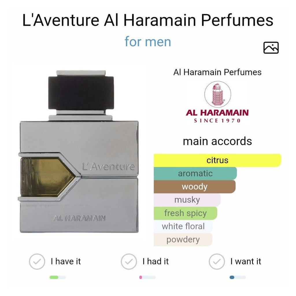 Al Haramain l'Aventure edp 100ml - Perfume South Africa