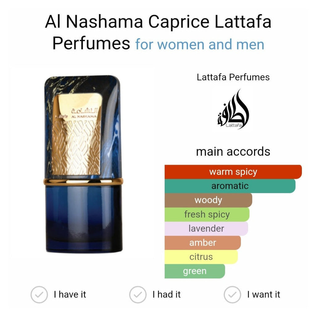 Al Nashama Caprice 100ml edp - Perfume South Africa