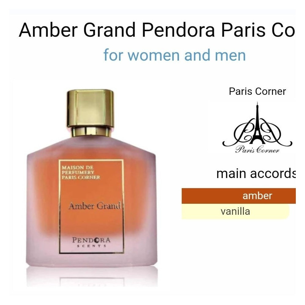 Amber Grand Pendora Paris Corner - Perfume South Africa
