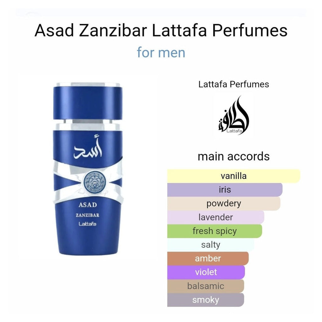 Asad Zanzibar Lattafa Perfumes 100ml - Perfume South Africa