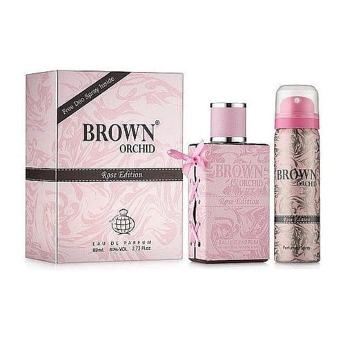 Brown Orchid Rose Edition Eau De Parfum 80ml - Fragrance World - Perfume South Africa