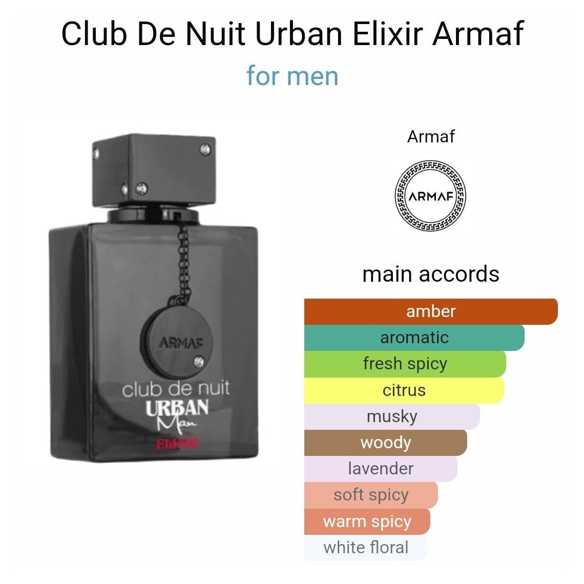 Club De Nuit Urban Elixir Armaf Perfumes - Perfume South Africa