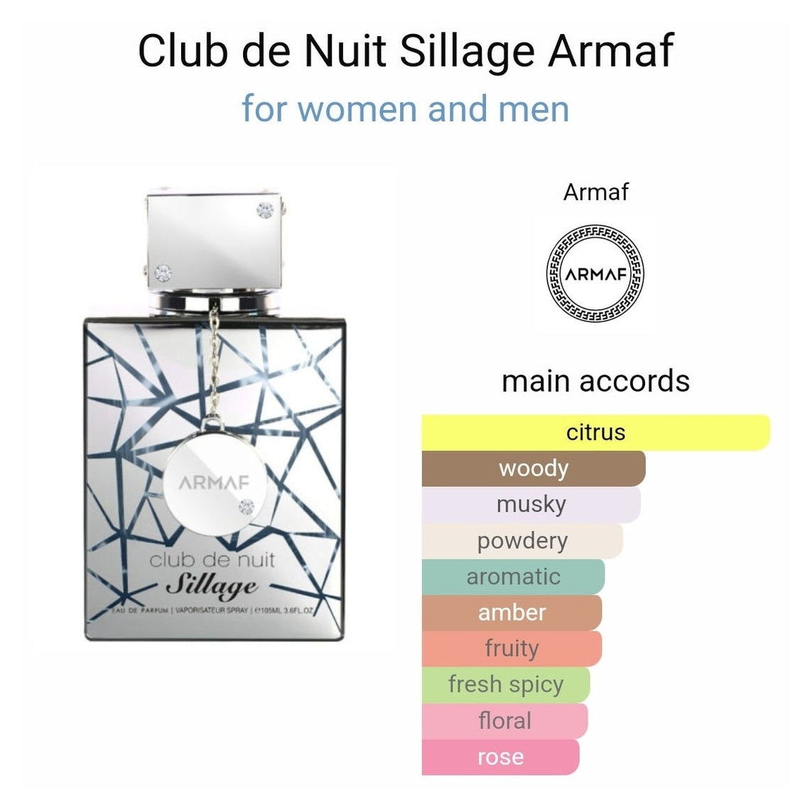 Club de Nuit Sillage Armaf Perfumes - Perfume South Africa