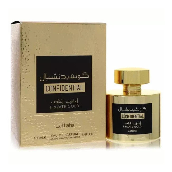 Confidential Private Gold Lattafa Perfumes 100ml - Perfume South Africa