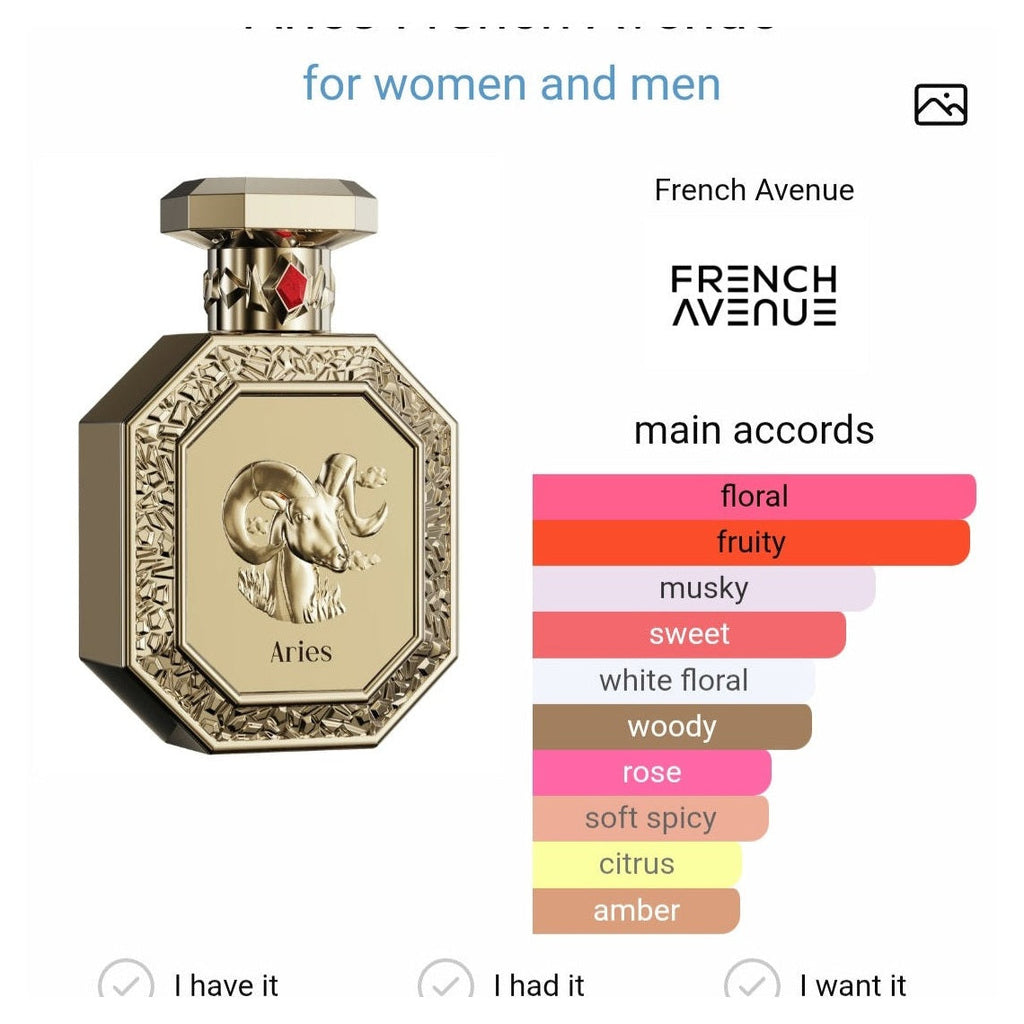 Genesis Aries French Avenue edp 90ml - Perfume South Africa