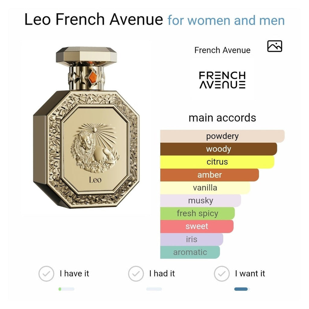 Genesis Leo French Avenue edp 90ml - Perfume South Africa