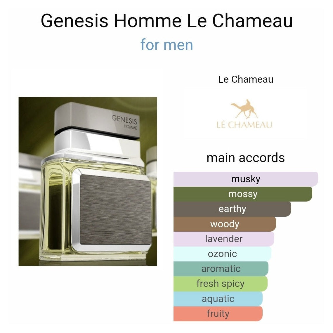 Genesis Pour Homme 100ml - Perfume South Africa