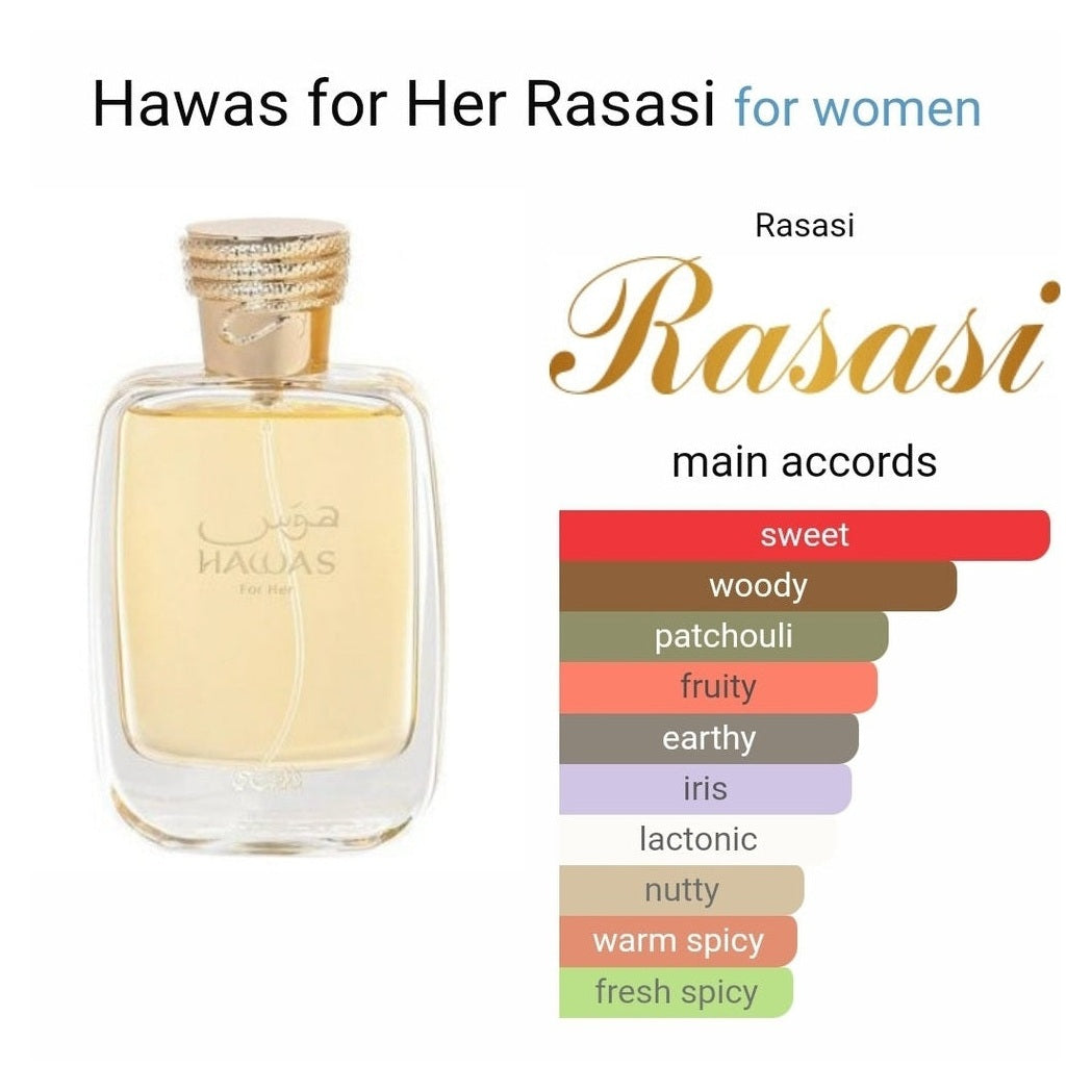 Hawas for her Rasasi Perfumes EDP 100ml - Perfume South Africa