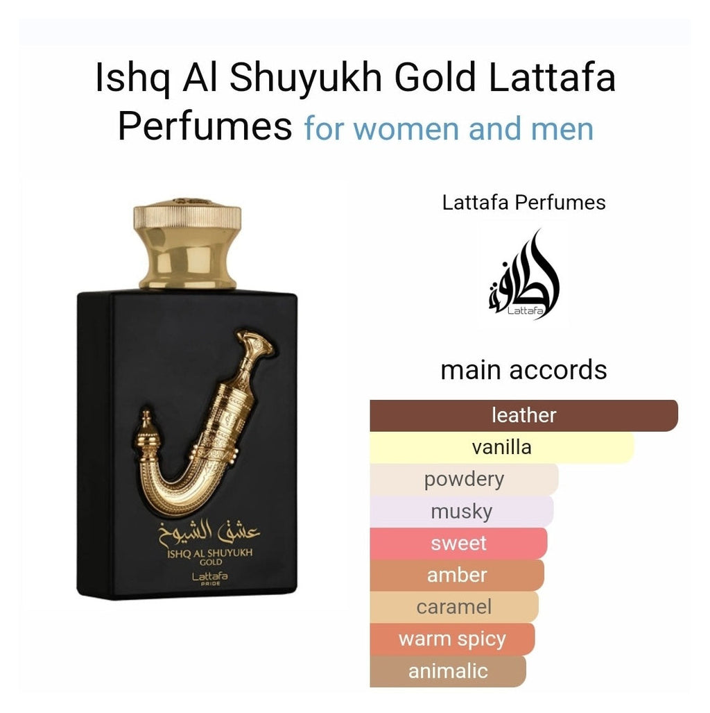 Ishq Al Shuyukh Gold Lattafa Perfumes 100ml - Perfume South Africa