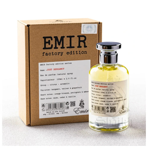 Just Bergamot Emir Factory Edition EDP 100ml - Perfume South Africa