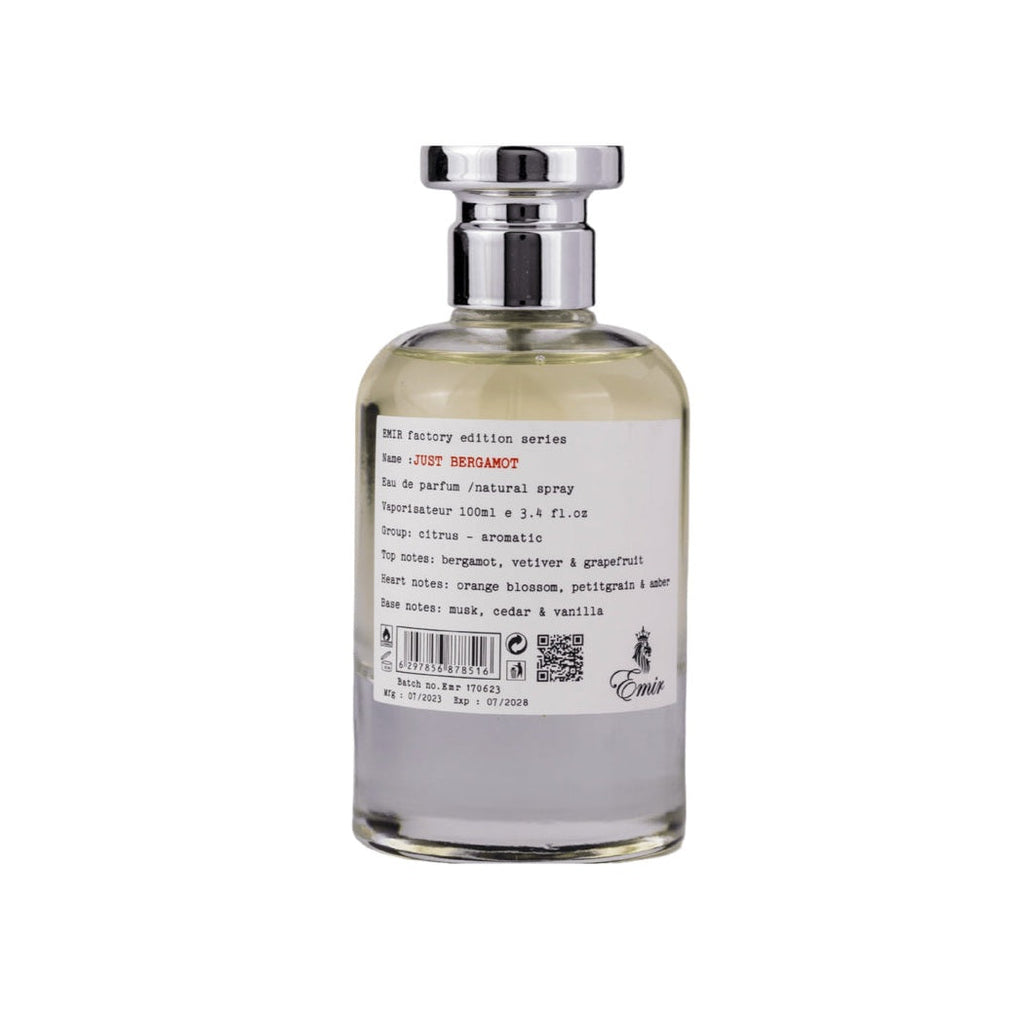 Just Bergamot Emir Factory Edition EDP 100ml - Perfume South Africa
