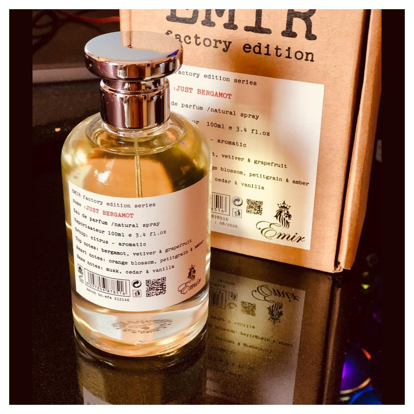 Just Bergamot Emir Factory Edition EDP 100ml - Perfume South Africa