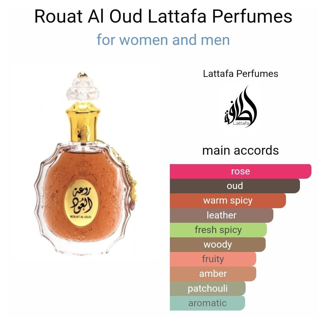 Rouat Al Oud Lattafa Perfumes 100ml - Perfume South Africa