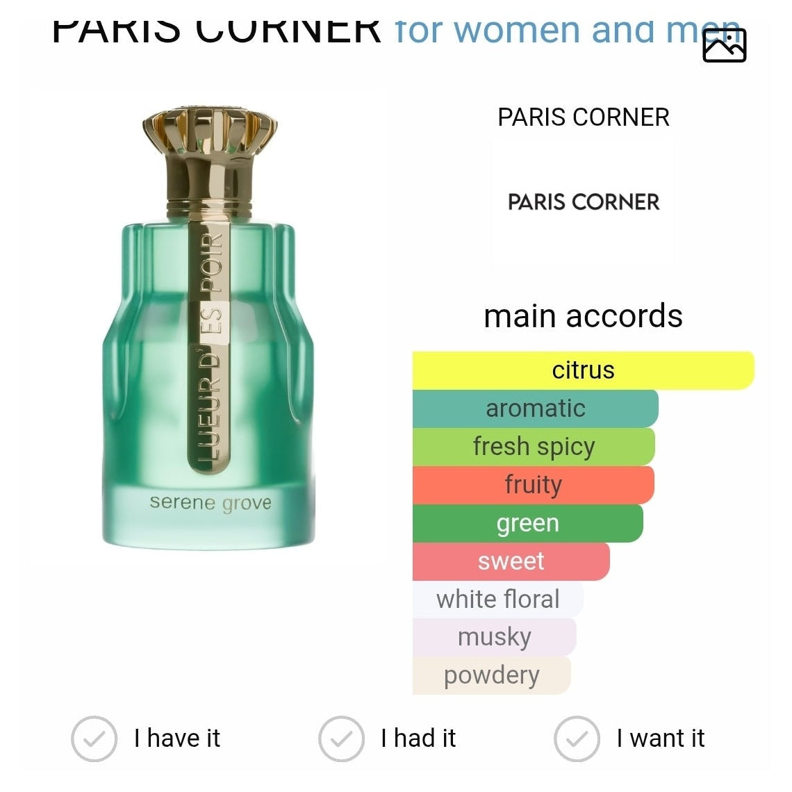 Serene Grove Lueur d’espoir by Emir edp 100ml - Perfume South Africa