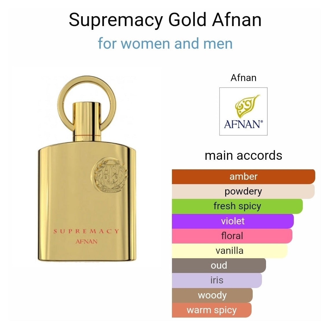 Supremacy Gold Afnan Perfumes 100ml - Perfume South Africa