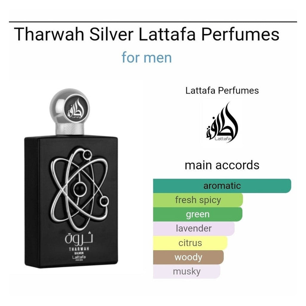 Tharwa Silver Lattafa Perfumes 100ml - Perfume South Africa