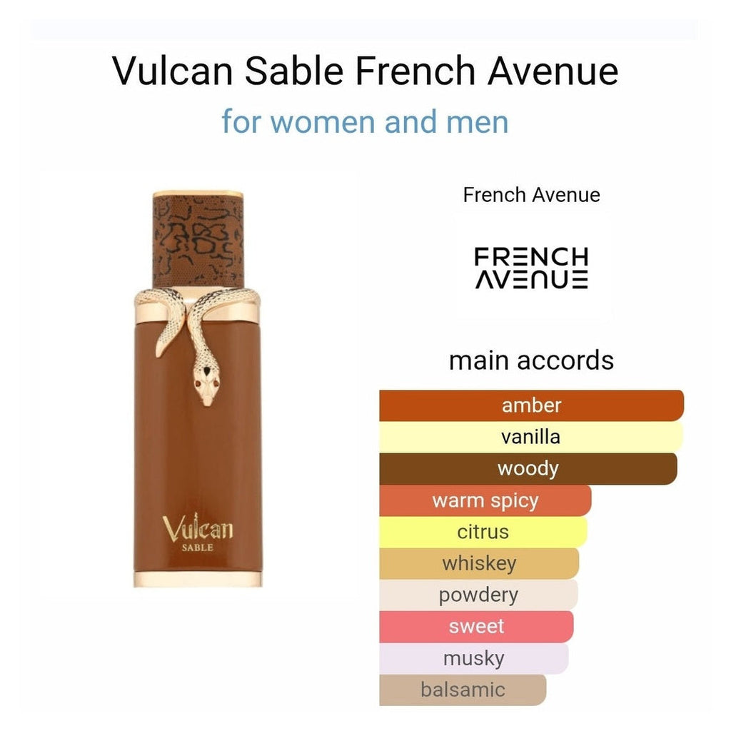 Vulcan Sable French Avenue edp 100ml - Perfume South Africa